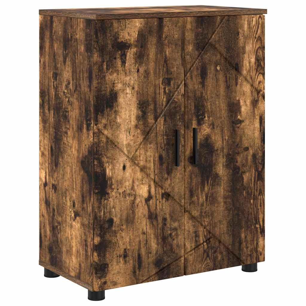 Armario de baño con 2 puertas para organizar textiles y cosméticos en aseos modernos