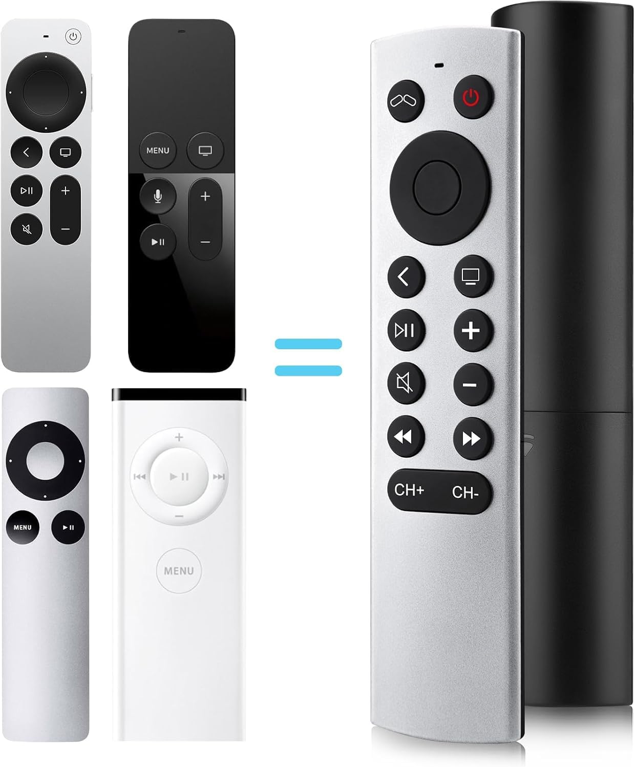 Replacement for Apple-TV-4K-Remote, Remote Control for Apple TV 4K/HD | NOT Siri and Voice, Infrared Remote, with User Manual, Easy Pairing, ABS Material