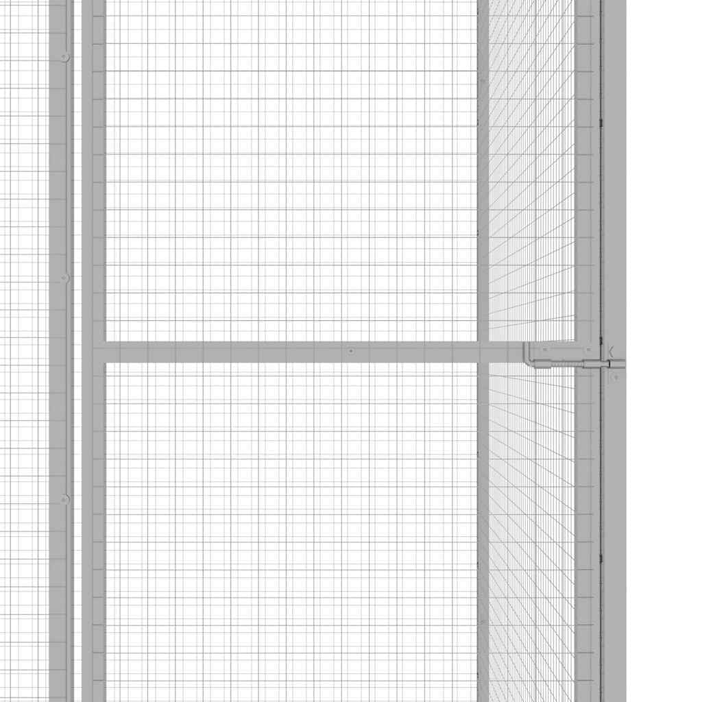 Klatka dla kota ze stali ocynkowanej, 6 x 3 x 2,5 m, stabilna klatka dla małych zwierząt z zasuwkami dla królików, świnek morskich, chomików, gryzoni, wybieg w ogrodzie lub mieszkaniu