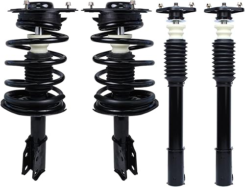 Miniatura 14 de Detroit Axle - 4 puntales para Scion tC 2005-2010 puntales traseros delanteros completos con muelle helicoidal 2006 2007 2008 2009 montaje de