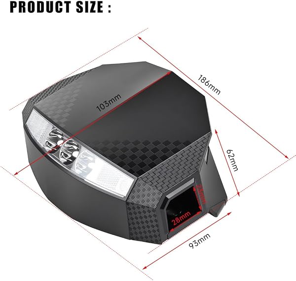 Dashboard for Kukirin G2 Screen with Integrated LED Headlight for Electric Scooter Replacement Part - 2