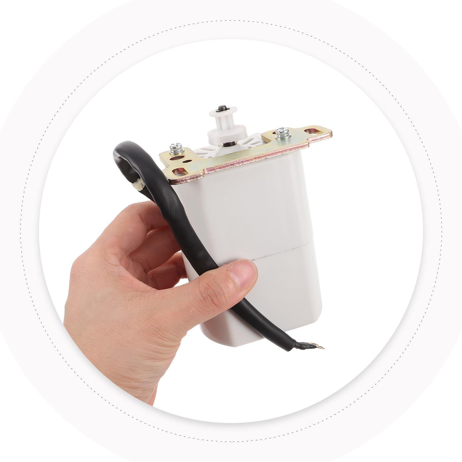 YARNOW Motore per Macchina da Cucire Domestica Bianco in Ferro, Ricambio Stabile e Veloce per Tessuti Pesanti, per Cucito Creativo e Lavori Intensivi