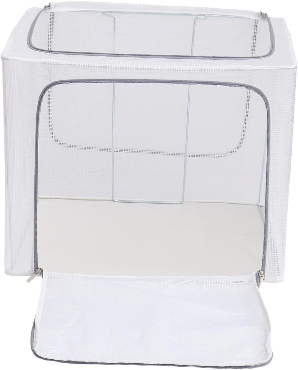 1Pc Storage Box Capacity Gray Organizer for Clothes More Transparent Design for Easy Viewing Space Saving Multi Function Storage