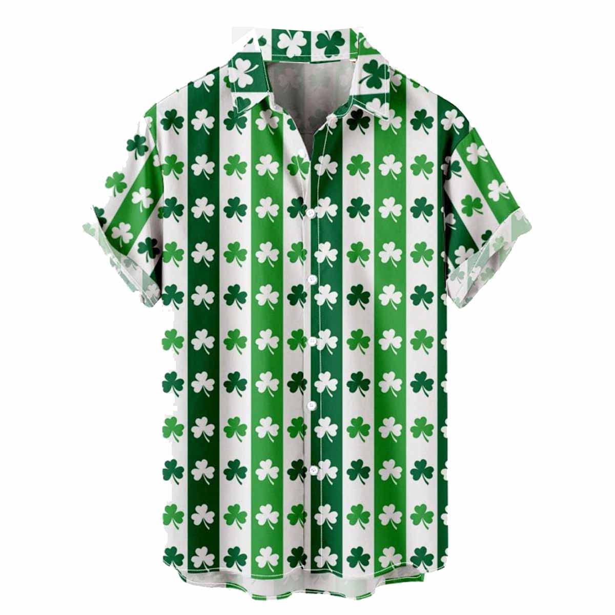 LMYOVE Hawaiian Shirts for Men Summer Casual Floral Printed Aloha Shirt Short Sleeve Button Down Shirt Beach Top