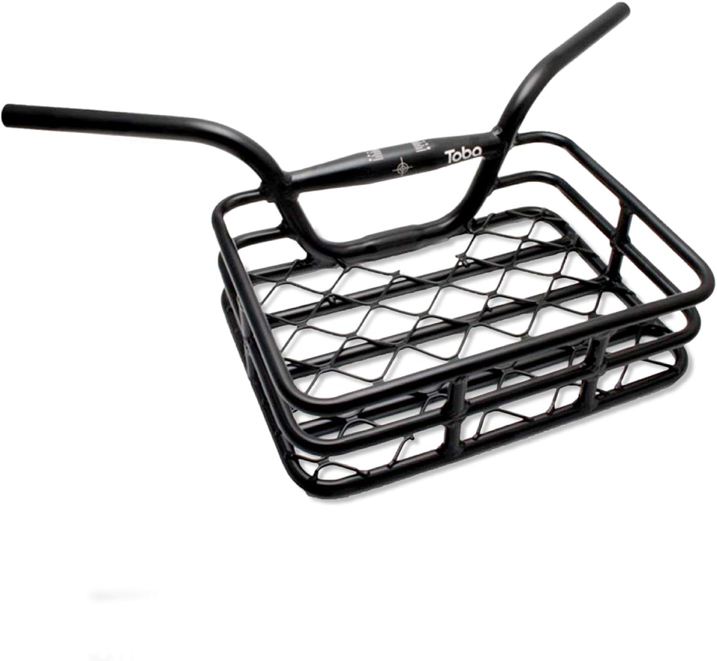 EVO, Brooklyn, Integrated  Basket /Handlebar, Clamp Size 31.8mm/Upper & 25.4mm/Lower, Width: 648mm, 230 X 335m, (9"x13.1") Black, max Weight 10kg/22lbs.