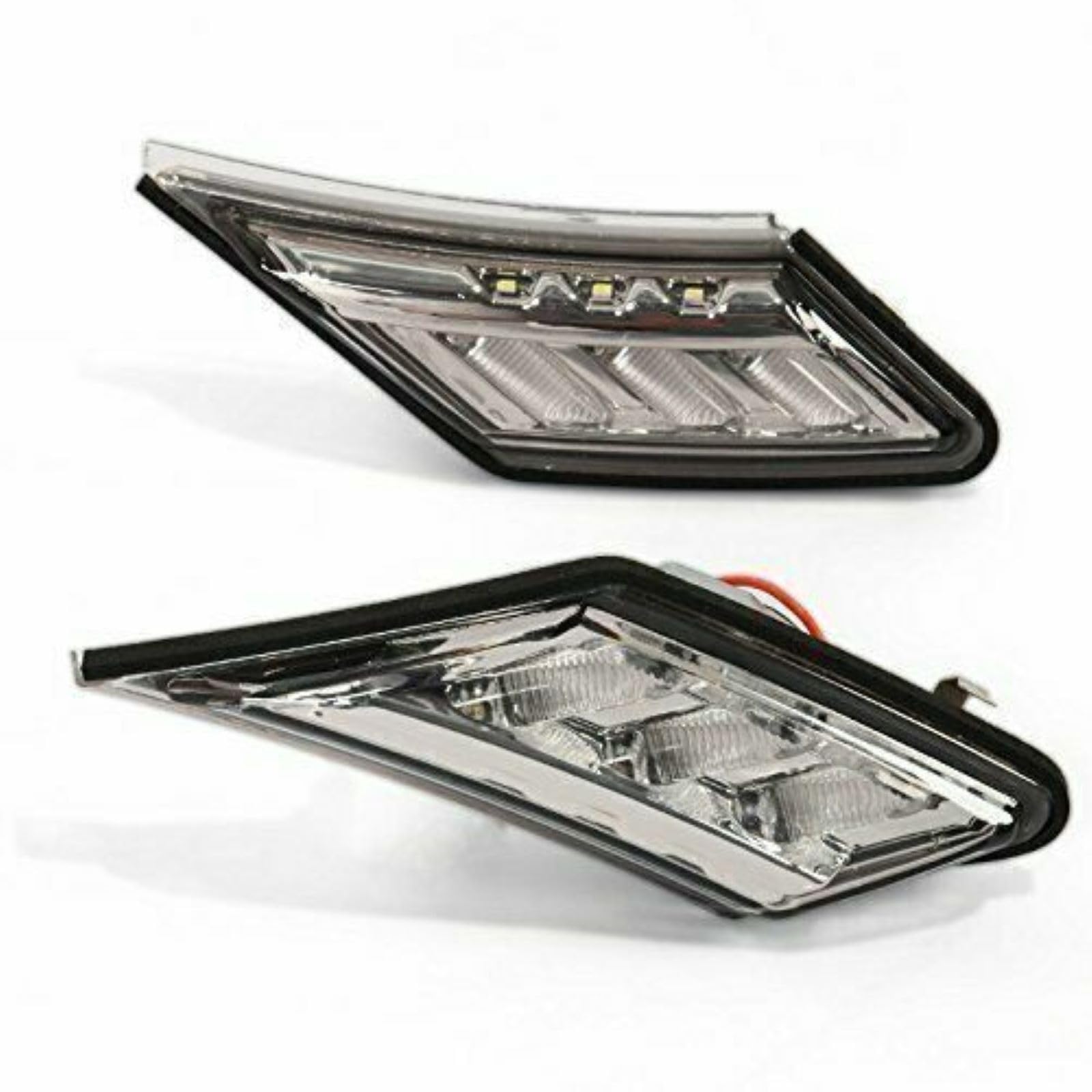 YLT AUTO Signal Side Marker Light Smoke Lens White LED Front Bumper Parking Light Turning Driving Light Compatible with 2013-2020 Subaru BRZ, 2013-2016 Scion FR-S, 2017-2020 Toyota 86/GT86