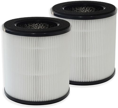 PUREBURG Filtros HEPA auténticos compatibles con el purificador de aire VEWIOR B-D02U, filtración H13 de 3 etapas de carbón activado 2 en 1 de disponible en Yaxa Peru