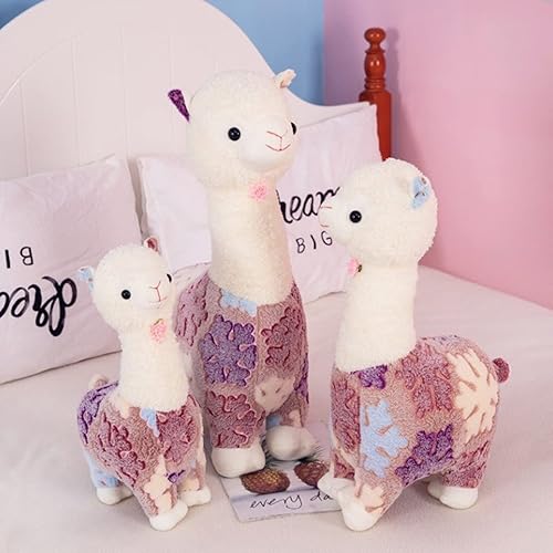 Miniatura 2 de Walbest Lindas almohadas de animales de peluche de alpaca para niñas, peluches de alpaca grandes, juguetes de peluche Kawaii de felpa para amigos,