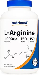 L-Arginine 1000mg, Amino Acid Tablets (150 Tablets)