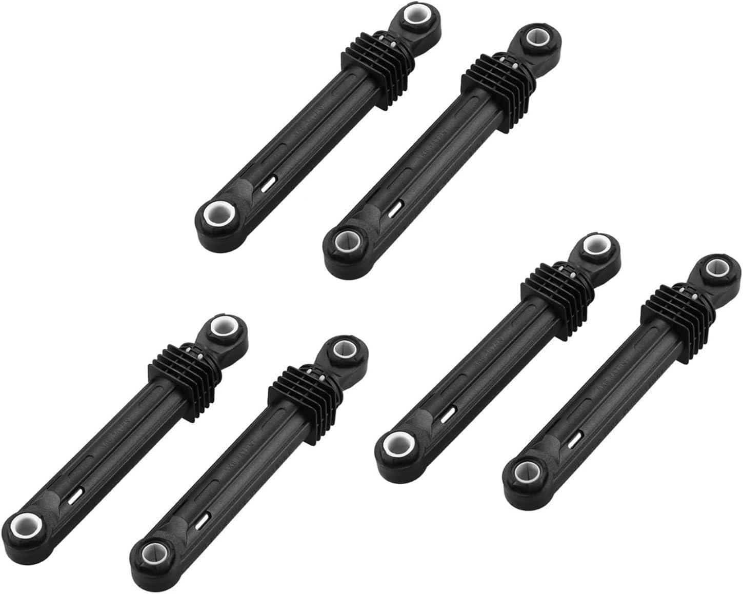 6 Pcs 100N Compatible for LG Washing Machine Shock Absorber Washer Front Load Part Black Plastic Shell Home Appliances Accessories