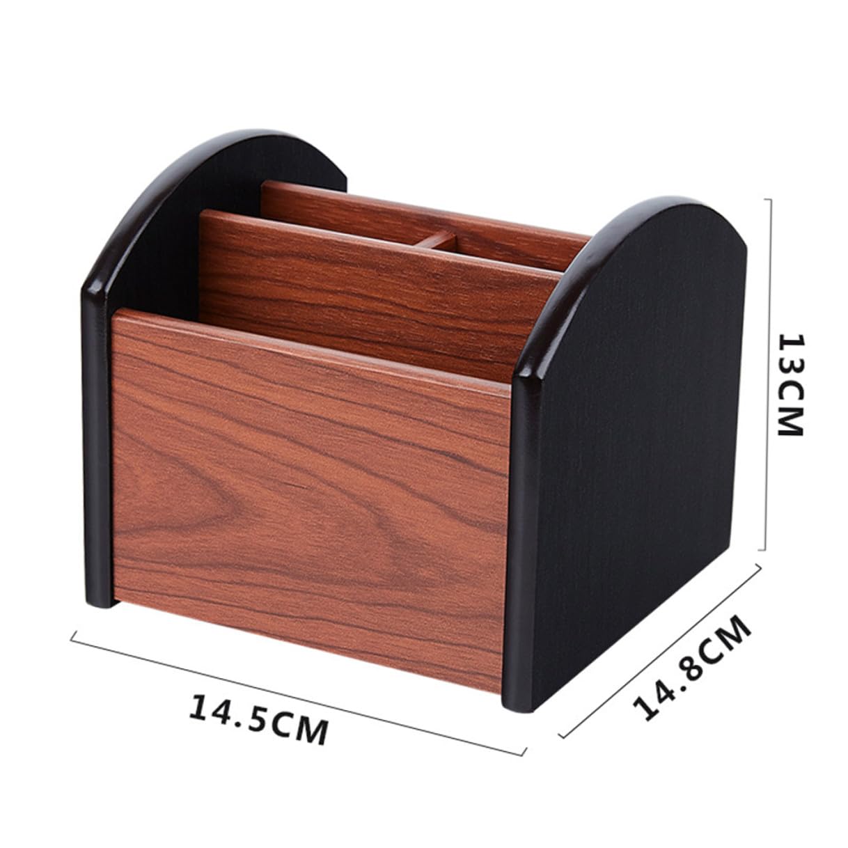 Angoily Contenitore Portaoggetti in Legno Multifunzione da Scrivania Organizer per Penne e Articoli Vari Design Effetto Legno per Ufficio Piccolo e Pratico