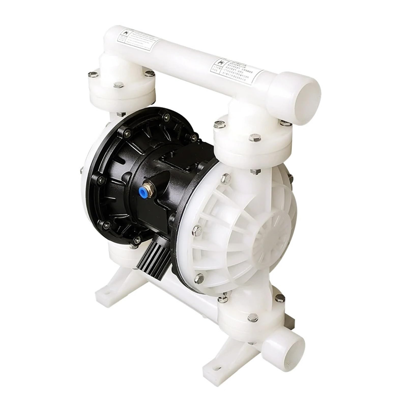 Zxzzas Qby-25 Diaphragm Pump, Plastic Corrosion-Resistant Pneumatic Diaphragm Pump, Filter Press Diaphragm Pump, Pp Engineering Plastic Pneumatic Diaphragm Pump(Qby-25)