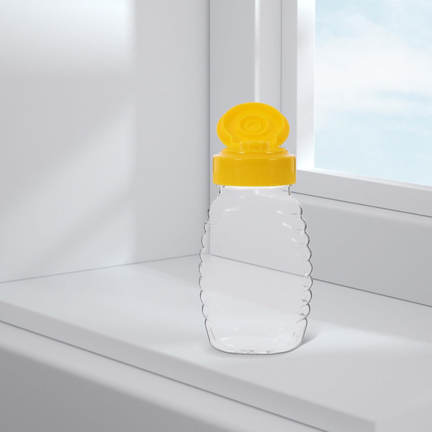 2pcs Honey Bottle 108ml Plastic Squeeze Dispenser Jar