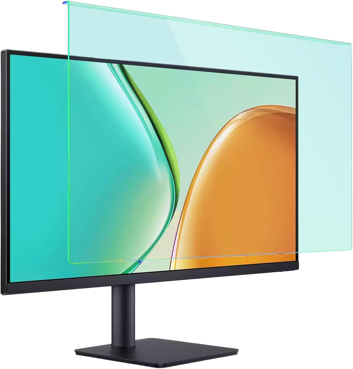 18.5 Inch Green Blue Light Filter Screen Protector for Computer Monitor – Hanging Type Anti-Glare Acrylic Eye Protection Panel, Removable Design for 16:9 LED LCD Display (Green Blue Light Hanging, 18.5 inch [16:9] (425 × 250 mm))