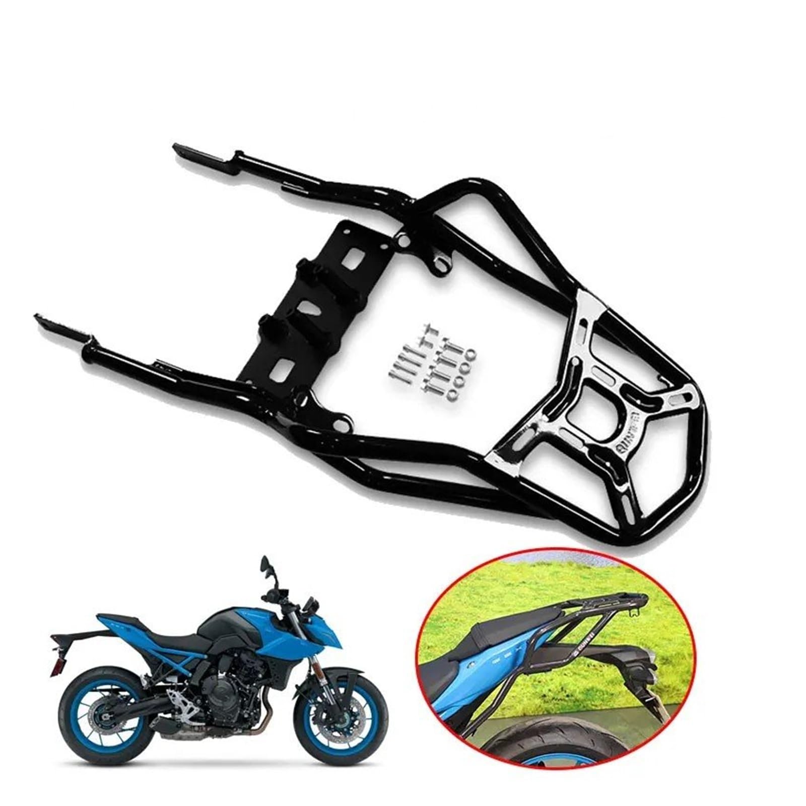 Estante Equipaje Motocicleta para Suzuki para GSX-8S Accesorios para Motocicletas Portaequipajes Caja Trasera Maleta Trasera Baúl Portaequipajes Caja Trasera Moto Portaequipajes