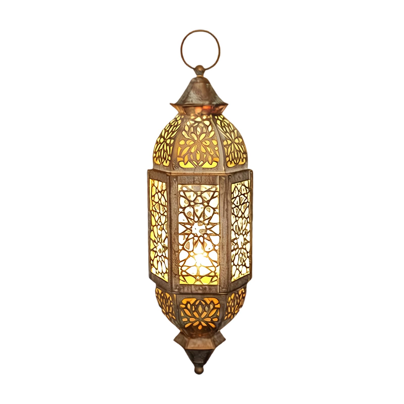 Artistic Cutout Moroccans Theme Iron Hanging Holders Lamp for Wedding Eid Ramadans Parties Event Decoration Moroccans Theme Candleholder