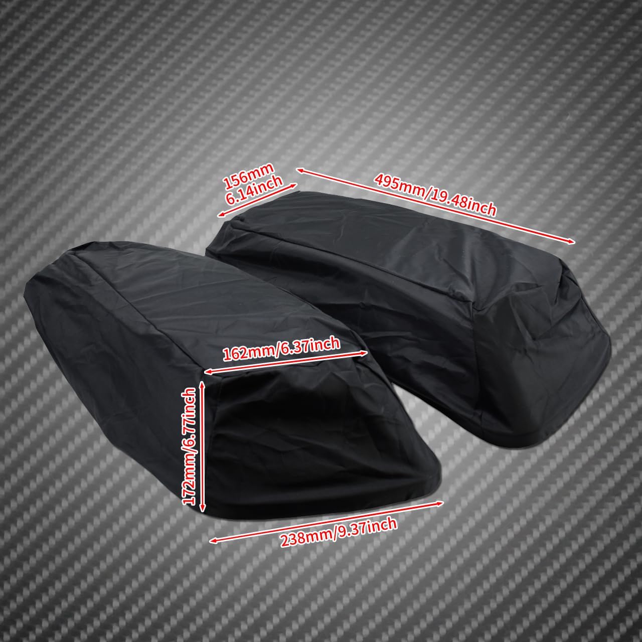 Motorcycle Saddlebag Lid Covers Waterproof bag Fit for Harley Touring Street Glide Road King Road Glide Electra Glide Ultra 2014-2023
