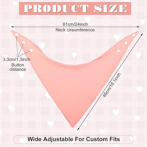 Miniatura 2 de Janmercy Paquete de 5 baberos tipo bandana para adultos, suaves, grandes, absorbentes, impermeables, para niños de 4 años en adelante, adolescentes,