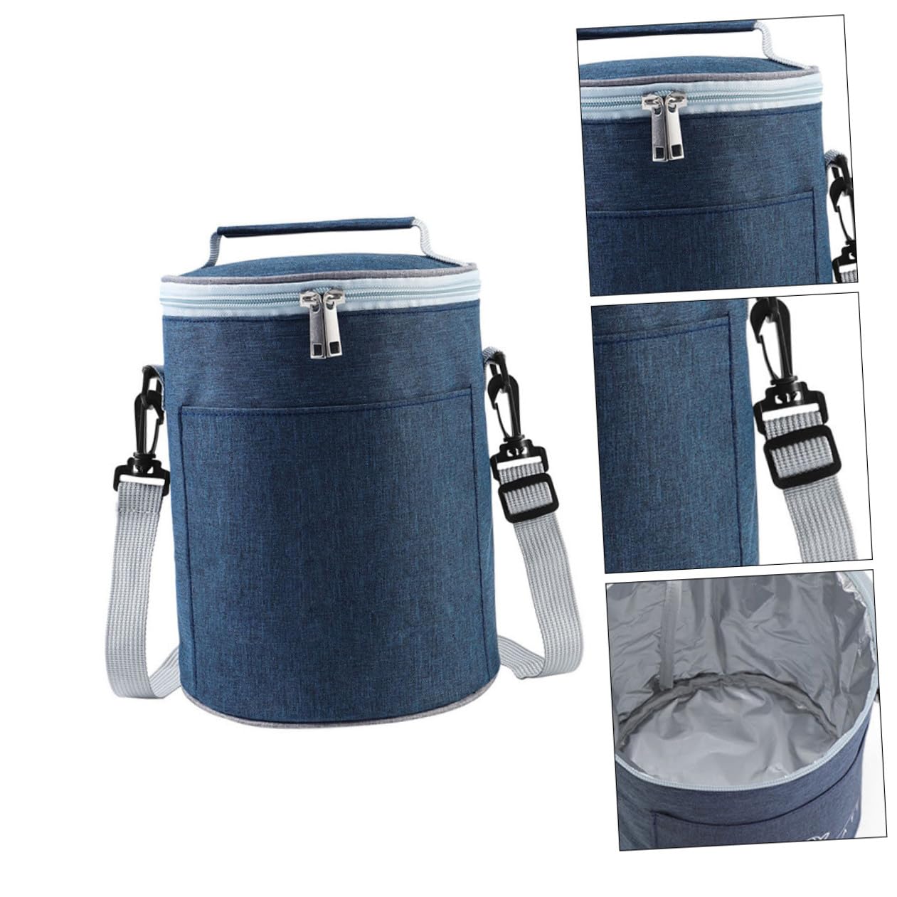 HOMSFOU Thermotasche aus Oxford Gewebe mit Aluminiumfolie Kompakte Isoliertasche für Lebensmittel zum Camping und Mitnehmen