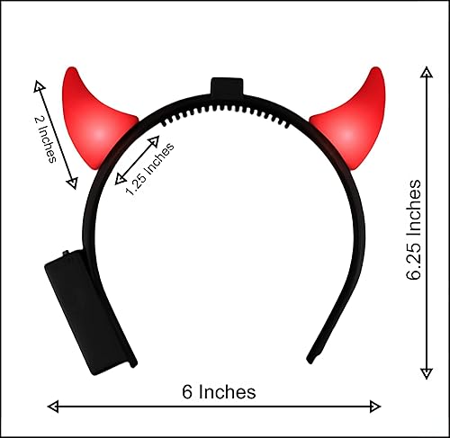 Vista 4 de blinkee Cuernos de diablo iluminados