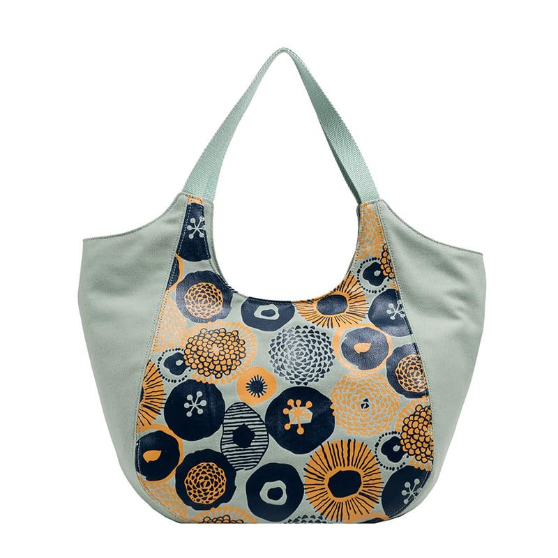 Sac en toile avec motifs géométriques modernes et fermeture sécurisée