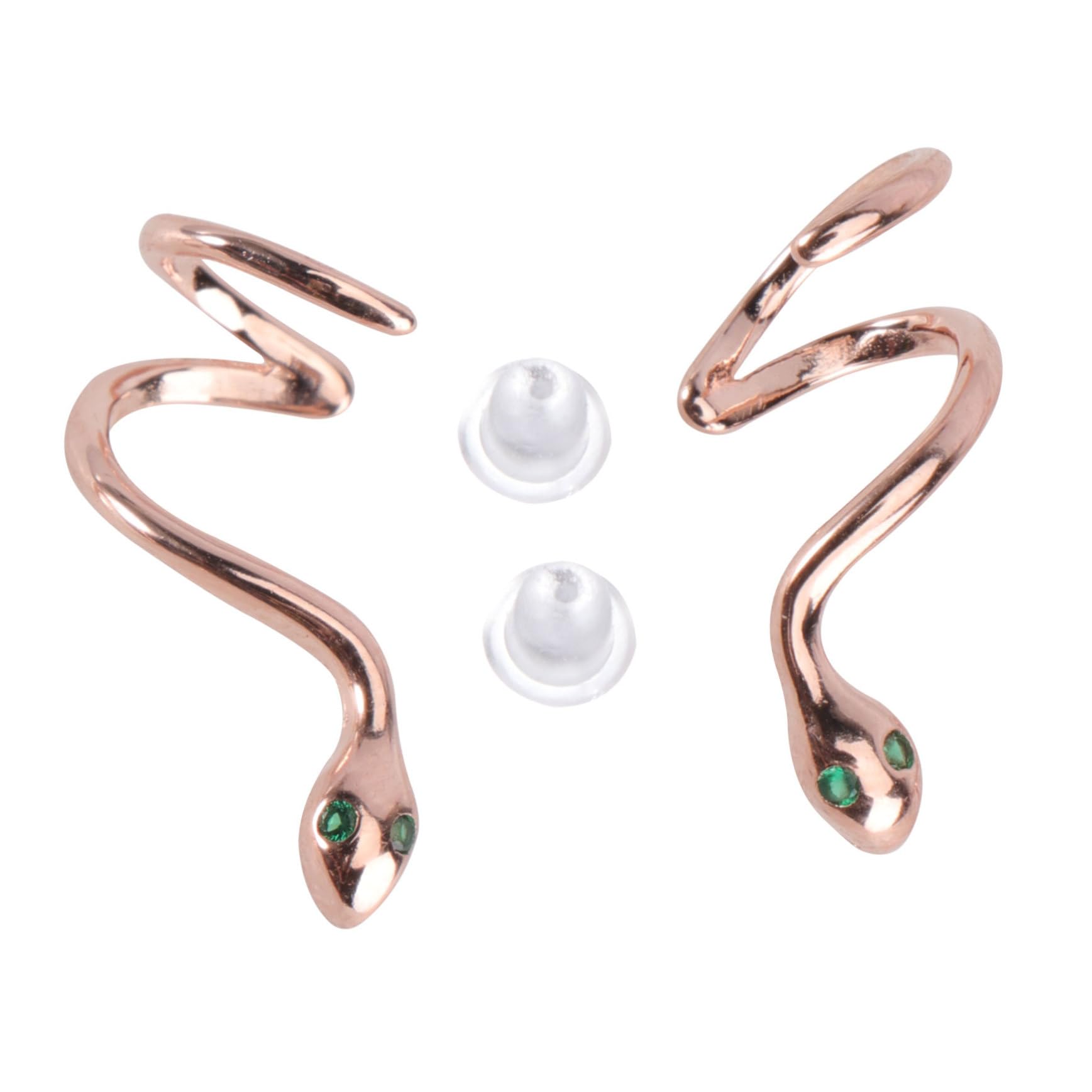 3 Pares Pendientes serpiente pequeños pendientes de aretes de de del día de san valentín de espiral exquisitos y frescos pendiente de