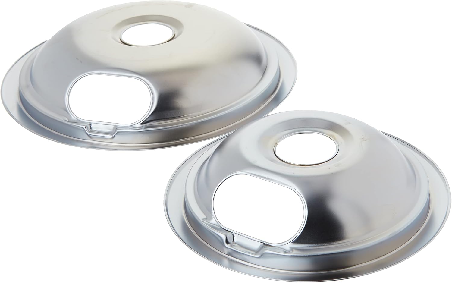 Range Kleen 12782XCD5 Style A Chrome Drip Pans, 2-Pack, 6" and 8"