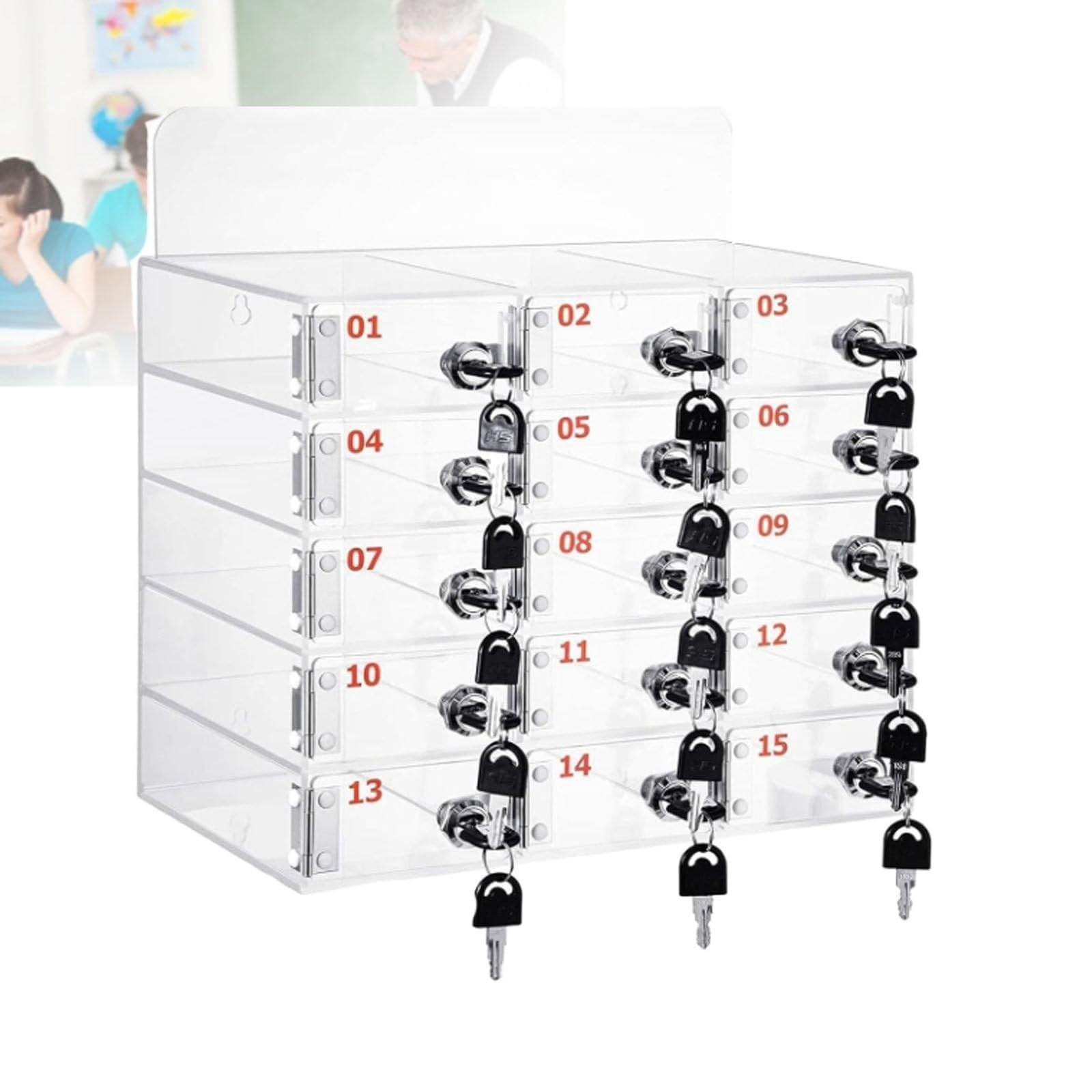 Caja de almacenamiento de escritorio para móviles mejora la concentración en aulas y oficinas