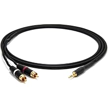 enoaudio Mogami 2534 Quad Y-Cable | Amphenol 3.5mm Mini TRS   Neutrik RCA L,R | HiFi - 1.5 m