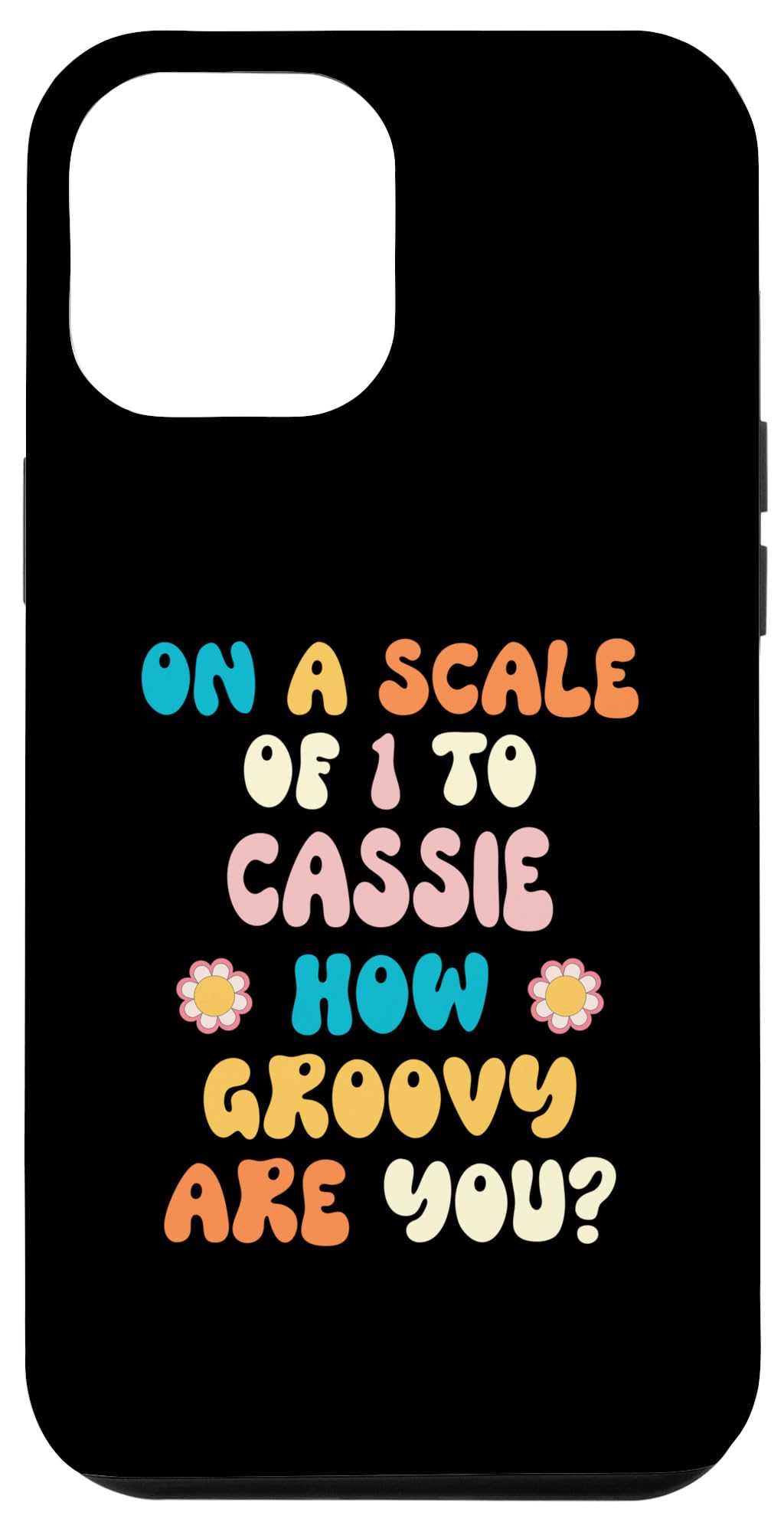 iPhone 14 Pro Max CASSIE Cute Retro Girls Groovy CASSIE Personalized Name Case
