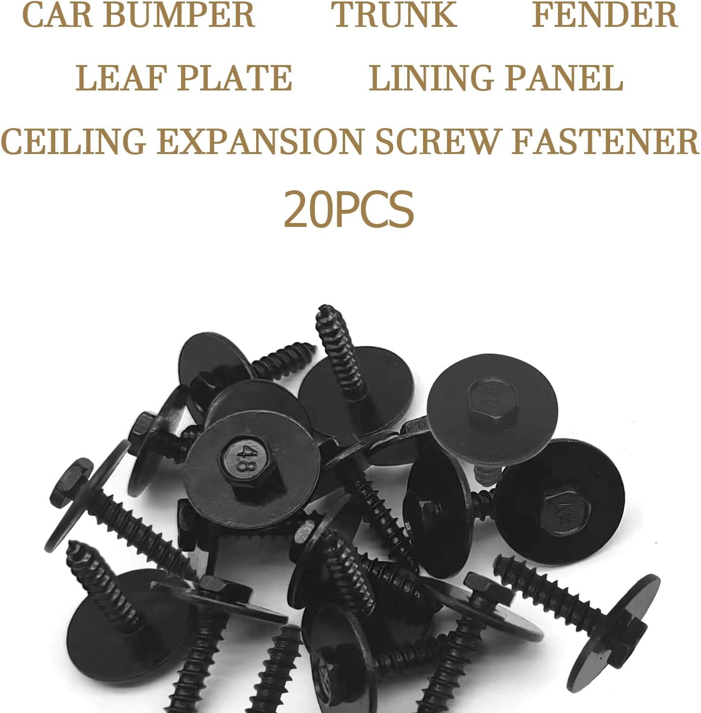 20Pcs Hex Head Tapping Screw OEM 1640810, 11503892, 11500434, Screws Replacement for GM Jeep Wrangler