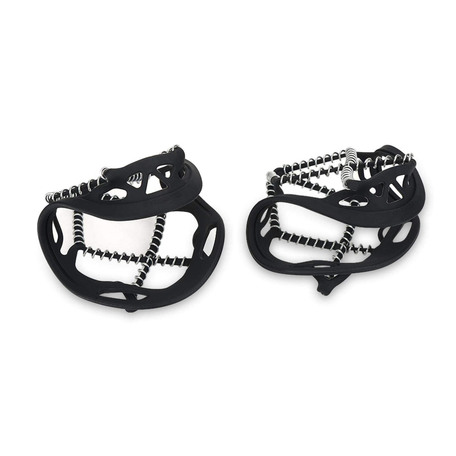 Dauerhaft Black Walk Traction Cleats Traction Cleats For Snow And Ice Antiskid Traction Cleats, Ice Cleats, Highly Elastic Traction Cleats Grippers, Wearable And Anti Crampones