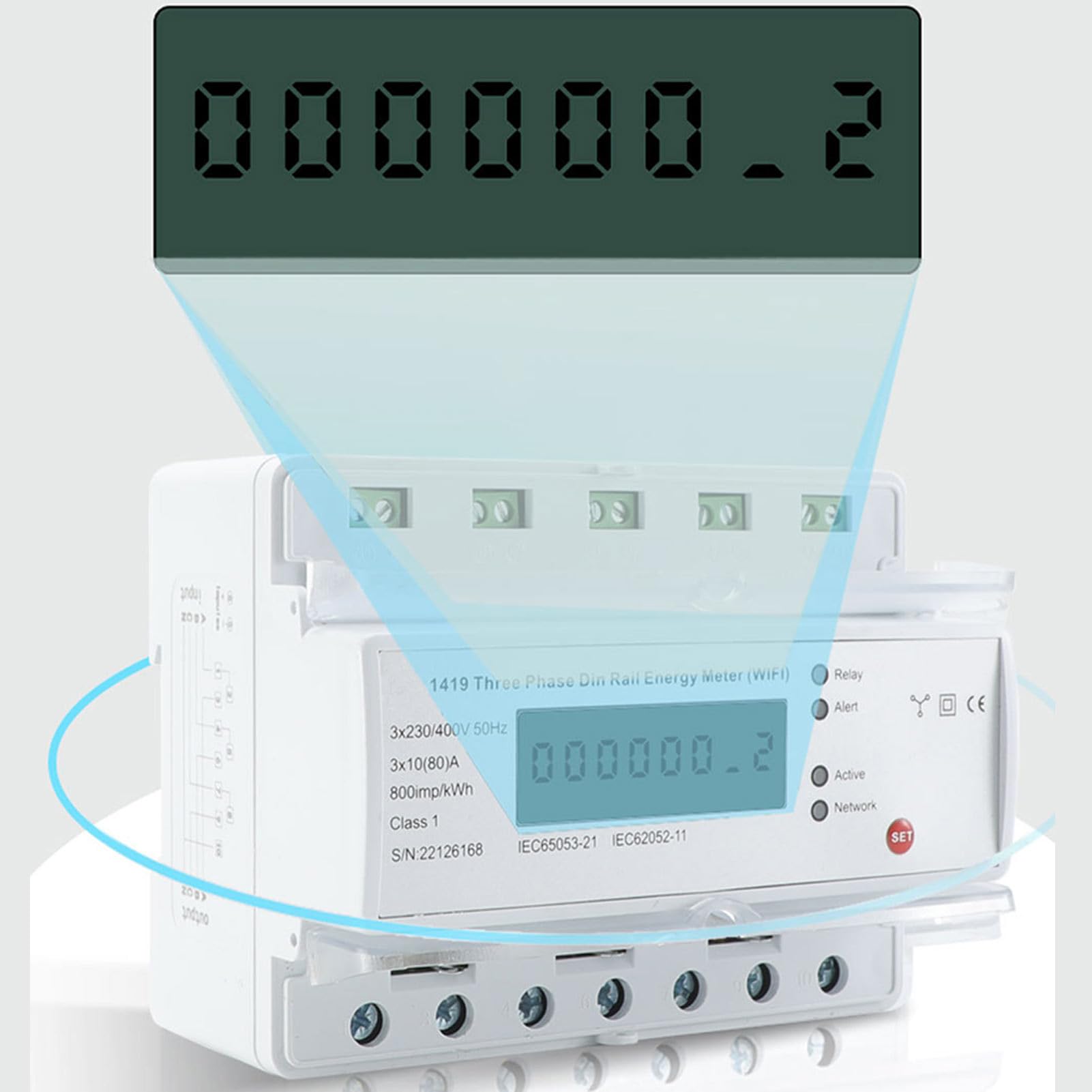 Inteligentny licznik energii elektrycznej 3-fazowy 4-przewodowy 4G Typ szynowy Wielofunkcyjny licznik energii dla aplikacji Tuya Zarządzanie energią elektryczną Do użytku