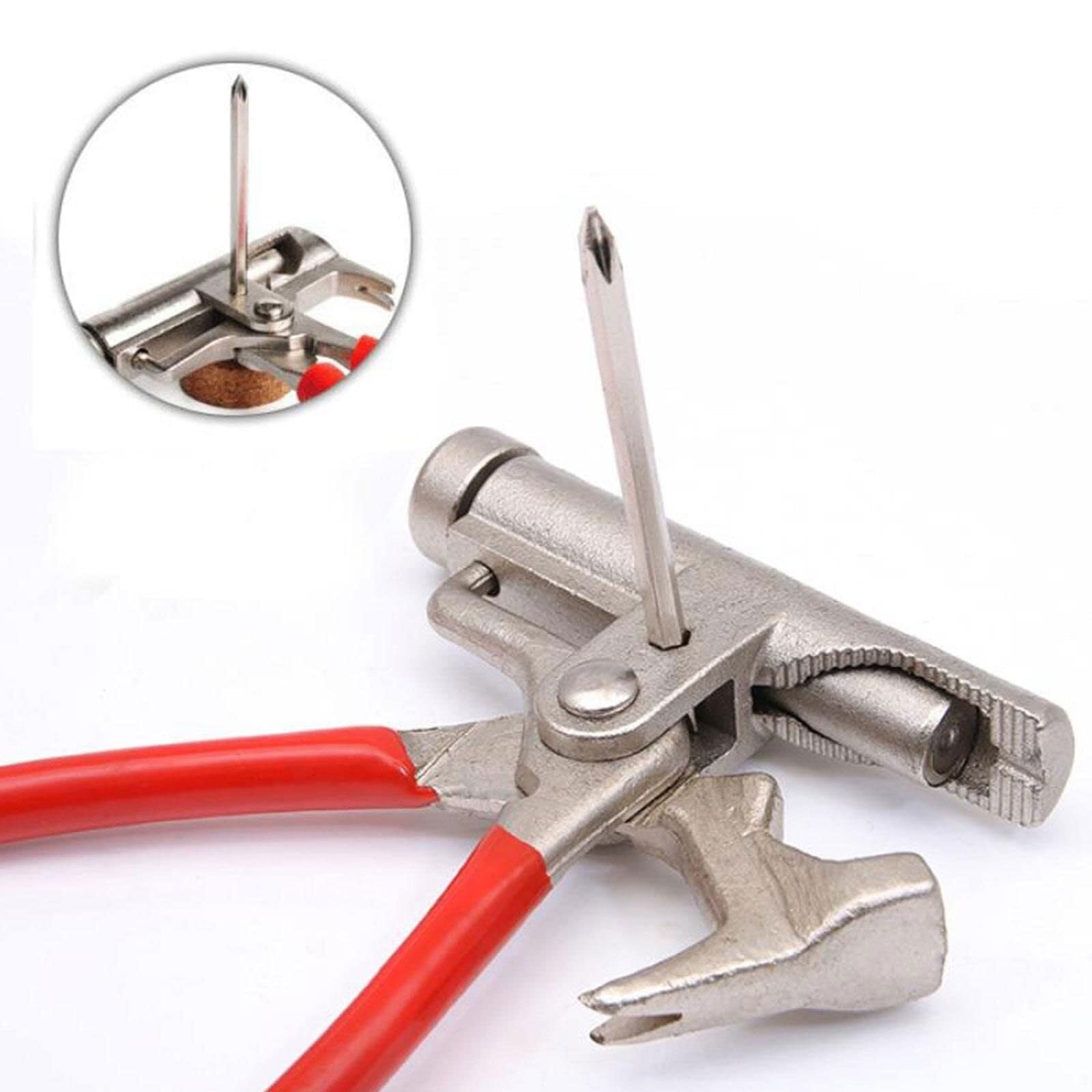 Set di strumenti per la lavorazione del legno – martello, cacciavite, pinze, chiodi, pistola, tubi, kit per chiodi in acciaio, per falegnameria e progetti fai da te
