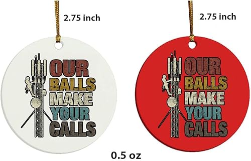 Miniatura 5 de Our Balls Make Your Calls Cell Tower Climber Idea Adorno de Navidad