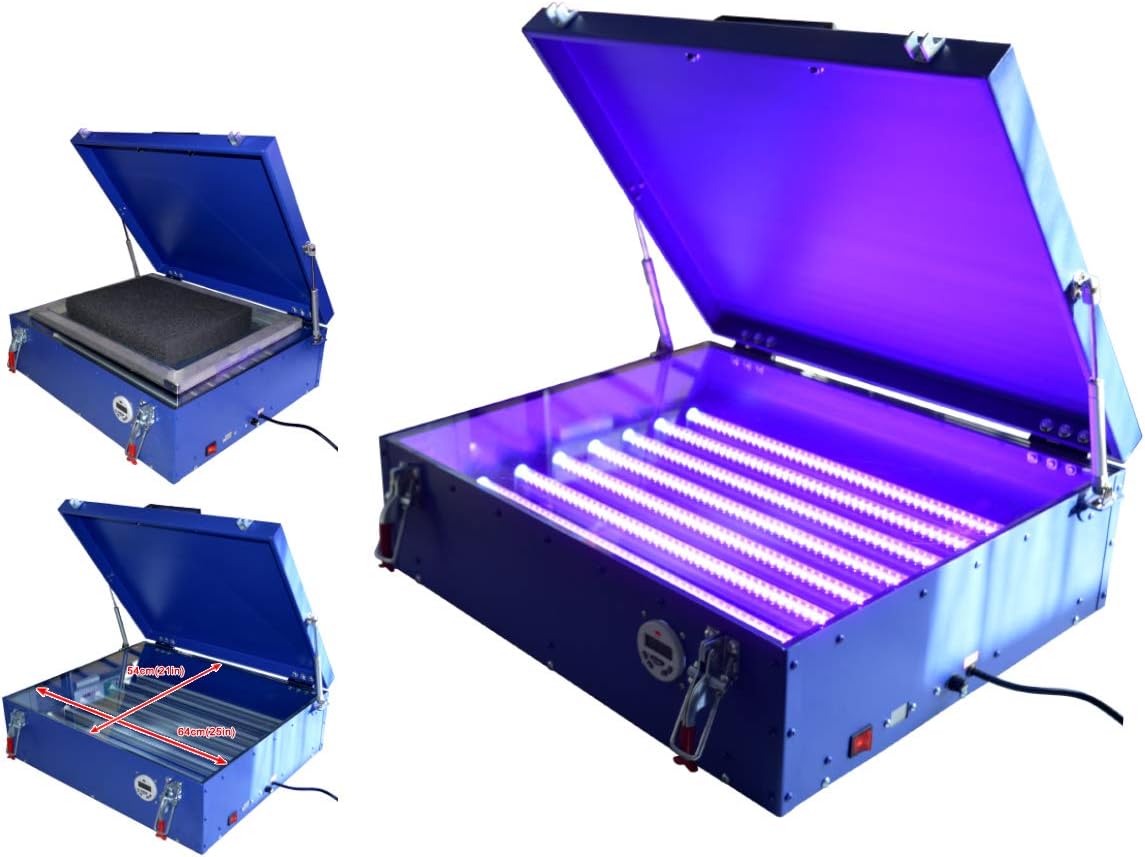 110v Screen Printing Uv Exposure Unit Plate Burning with Cover & 8 Tubes Area 20"24"