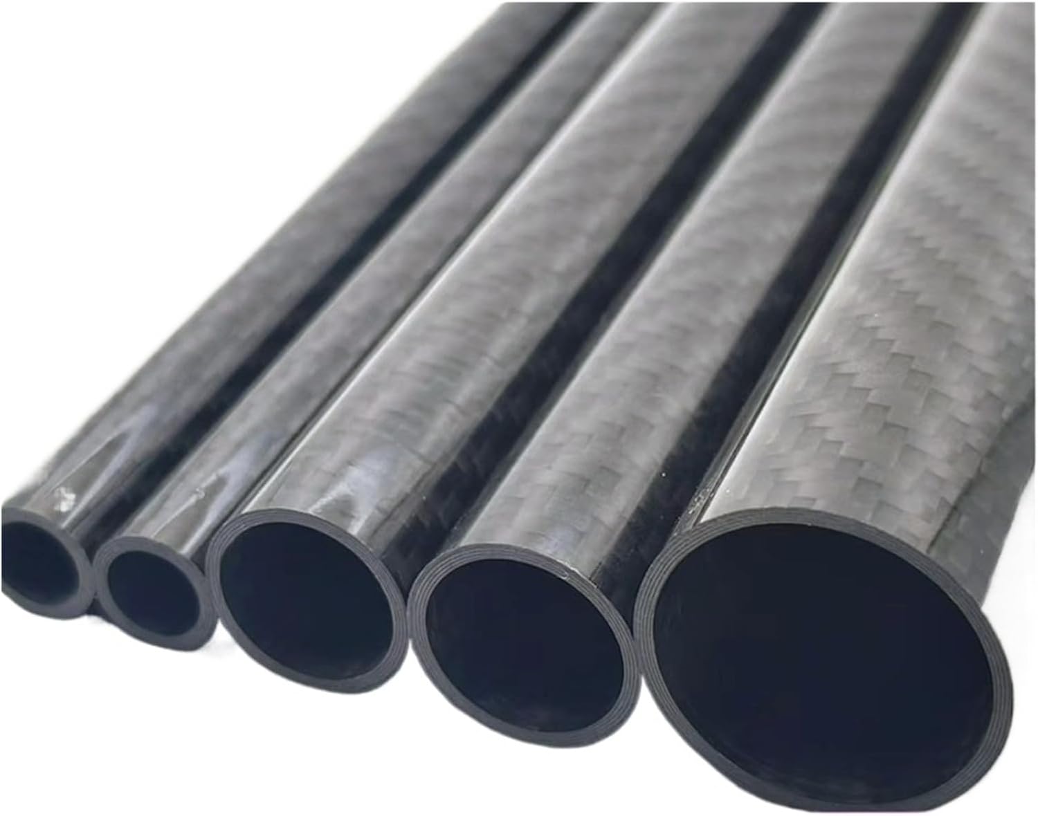 1PCS Twill Glossy Carbon Fiber Tube(26x23x500mm 2pcs)
