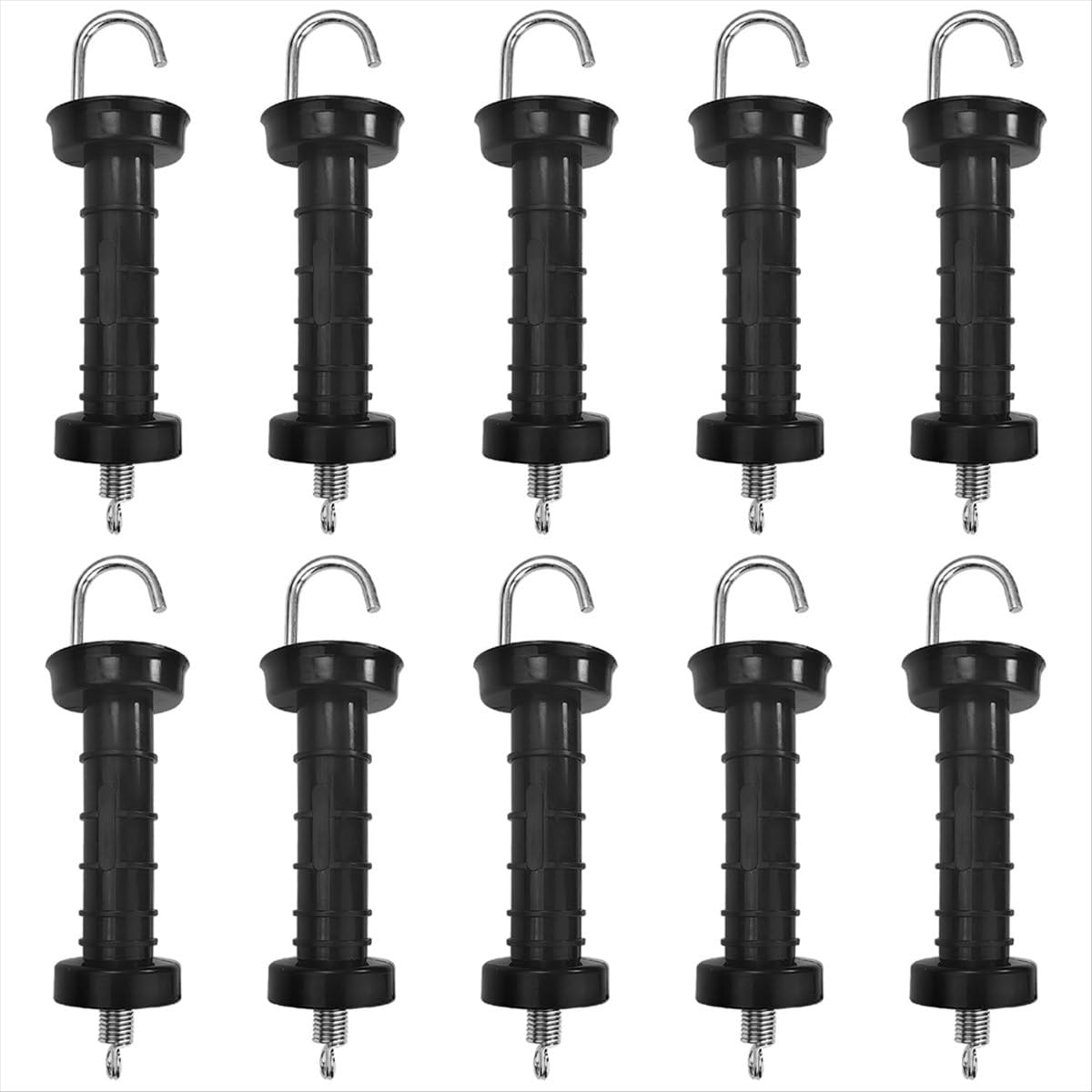 Sankaka 10 PCS Gate Handle for Electric Fence, Insulated Spring Tension, Replacement Accessories Fencing, Pasture Gates