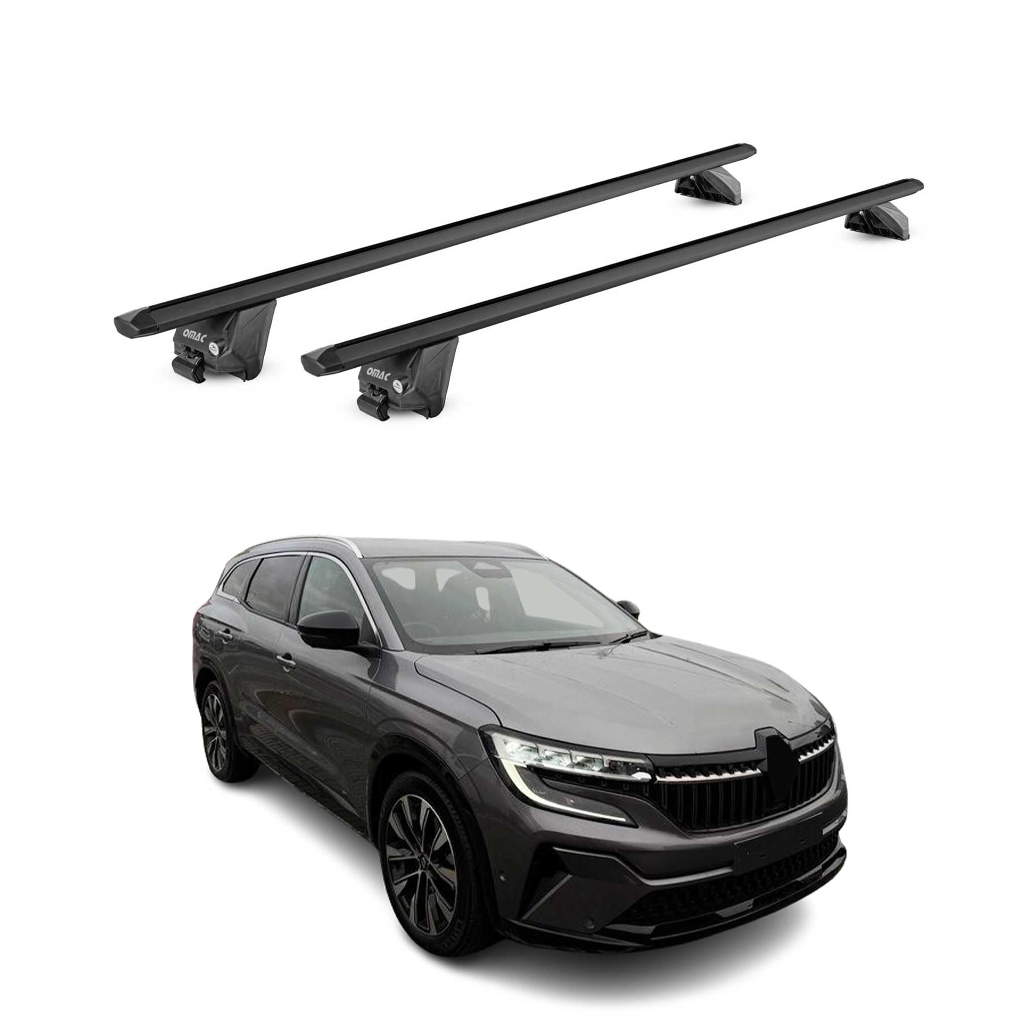 OMAC Dachträger für Renault Espace 2023-2026 Aluminium Schwarz