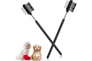 cobee Double-Head Metal Grooming Comb for Dogs, Tear Stain Remover Tool