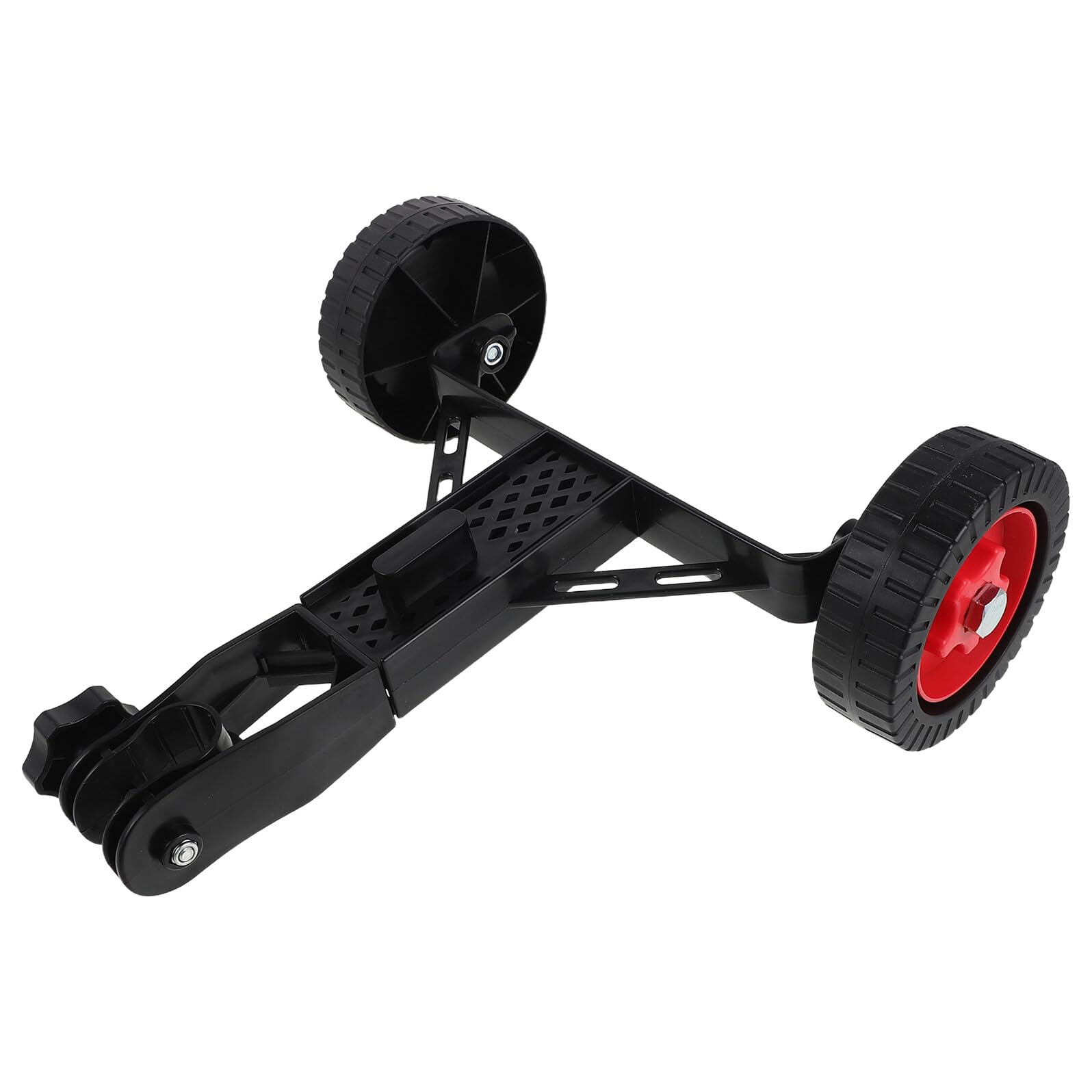 Rueda Auxiliar para Cortacésped de Plástico Negra 26 Mm, Repuesto Desmontable Antideslizante para Recortadora de Hilo, Accesorio Soporte para Jardín y Césped en Espacios Reducidos