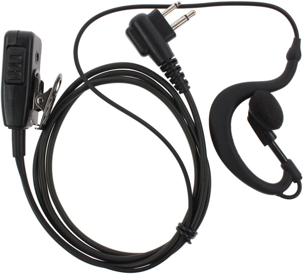 Advanced G Shape Police Earpiece Headset PTT Mic for 2-pin Motorola Radio Cp040 Cp200 Xtni DTR Vl50