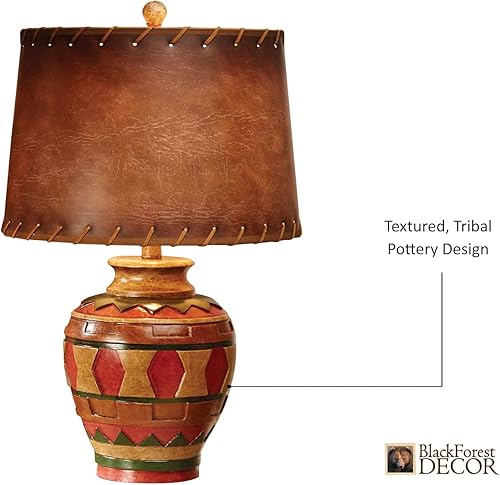 Vista 37 de BLACK FOREST DECOR Antler Lodge Uplight Lámpara - Lámpara rústica de Lodge con globo de vidrio sembrado