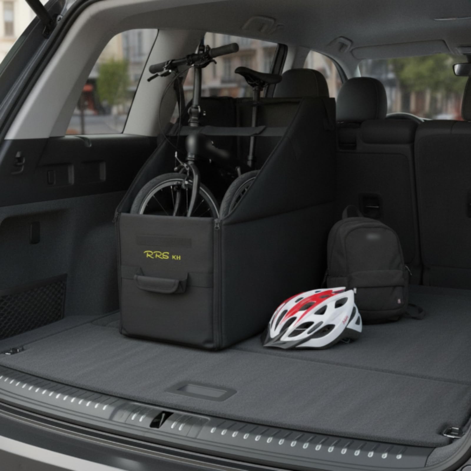 Faltfahrrad Tasche Faltrad Hülle Aufbewahrungstasche Transporttasche Abdeckung aus Robustem Oxfordgewebe mit , Faltfahrrad-Transporttasche Mit Staubschutz 14-16 Zoll
