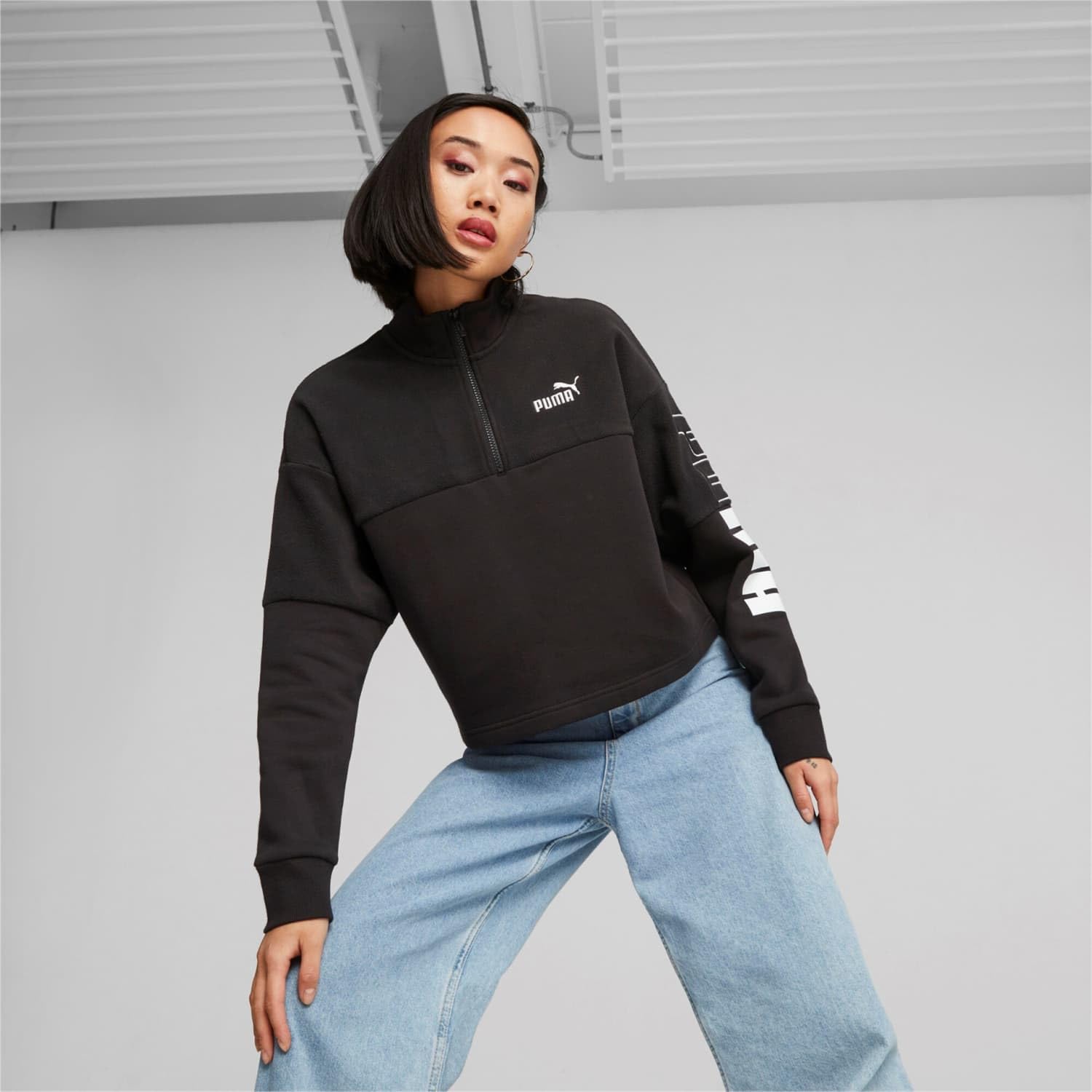 Puma Puma Power Colorblock High Neck Crew Winterized Sudor Mujer (Pack de 1)