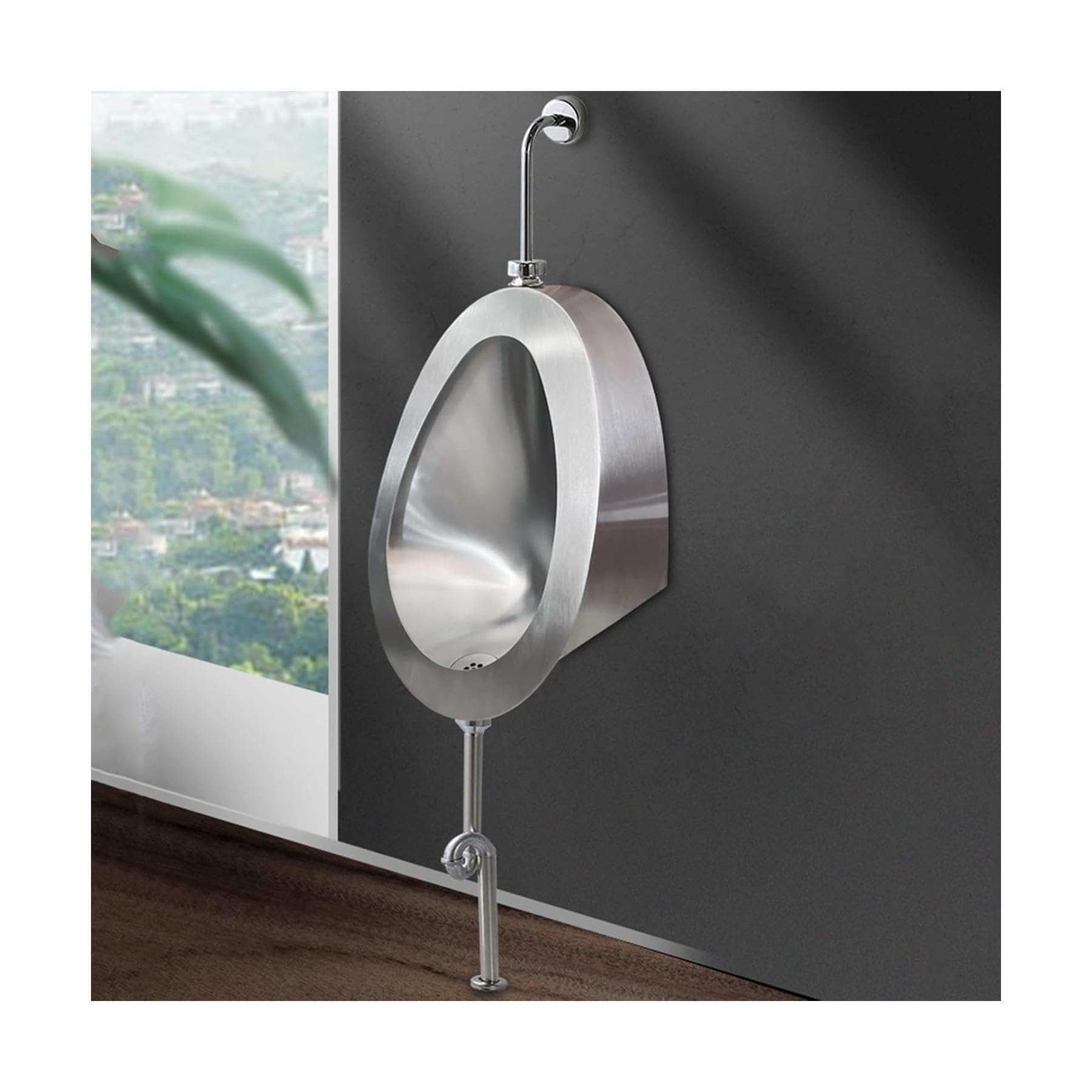 Urinoir avec capteur dissimulé en inox 304 pour une hygiène irréprochable