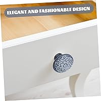 Vista 3 de Uonlytech 6 tiradores de cerámica para puerta de gabinete, pomos de cerámica para gabinetes, manijas de gabinete de baño, manijas de cajón, manijas