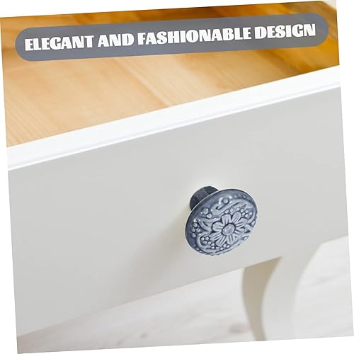 Miniatura 3 de Uonlytech 6 tiradores de cerámica para puerta de gabinete, pomos de cerámica para gabinetes, manijas de gabinete de baño, manijas de cajón, manijas
