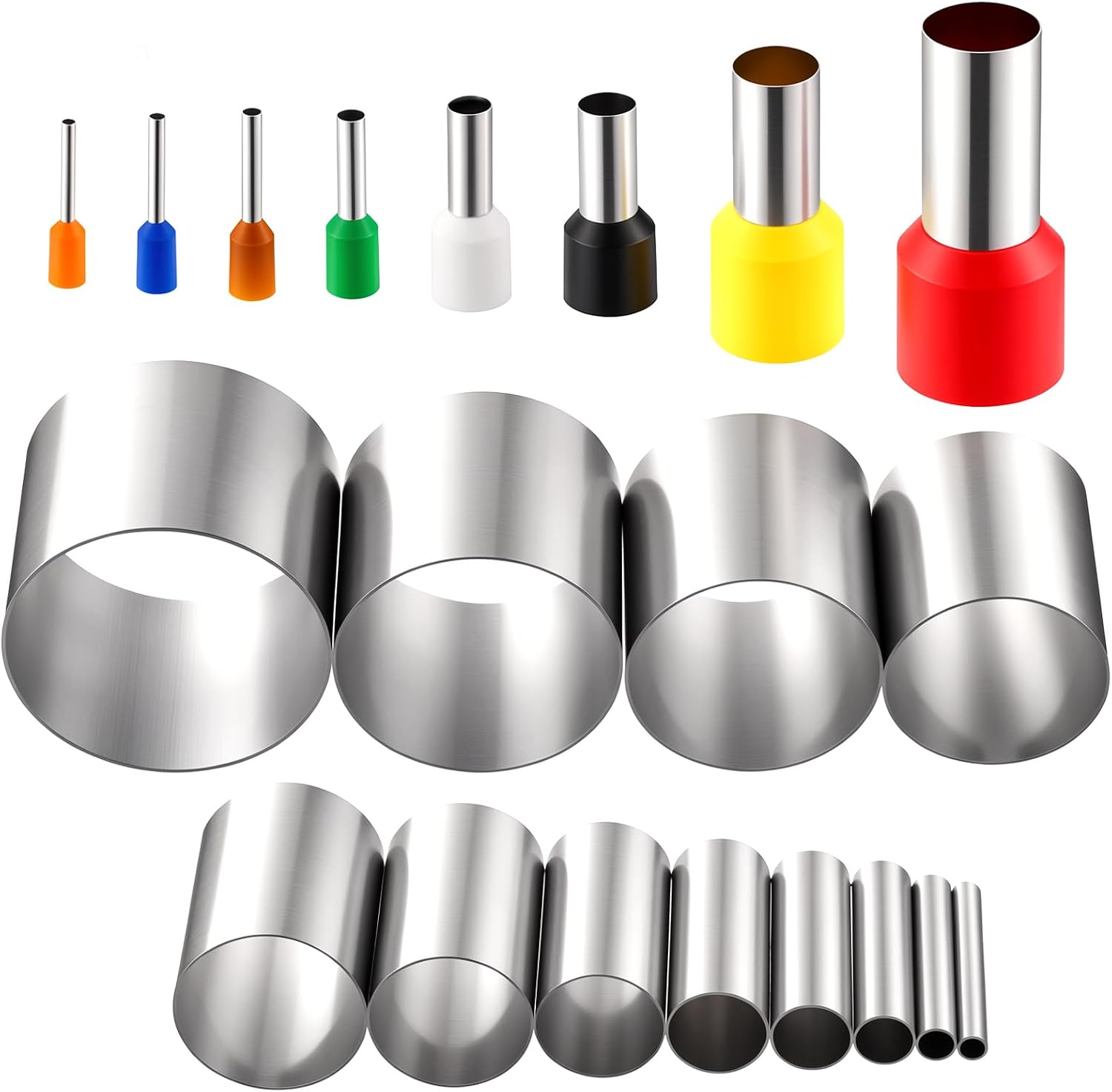 WLLHYF 20 Pcs Stainless Steel Clay Cutter Set