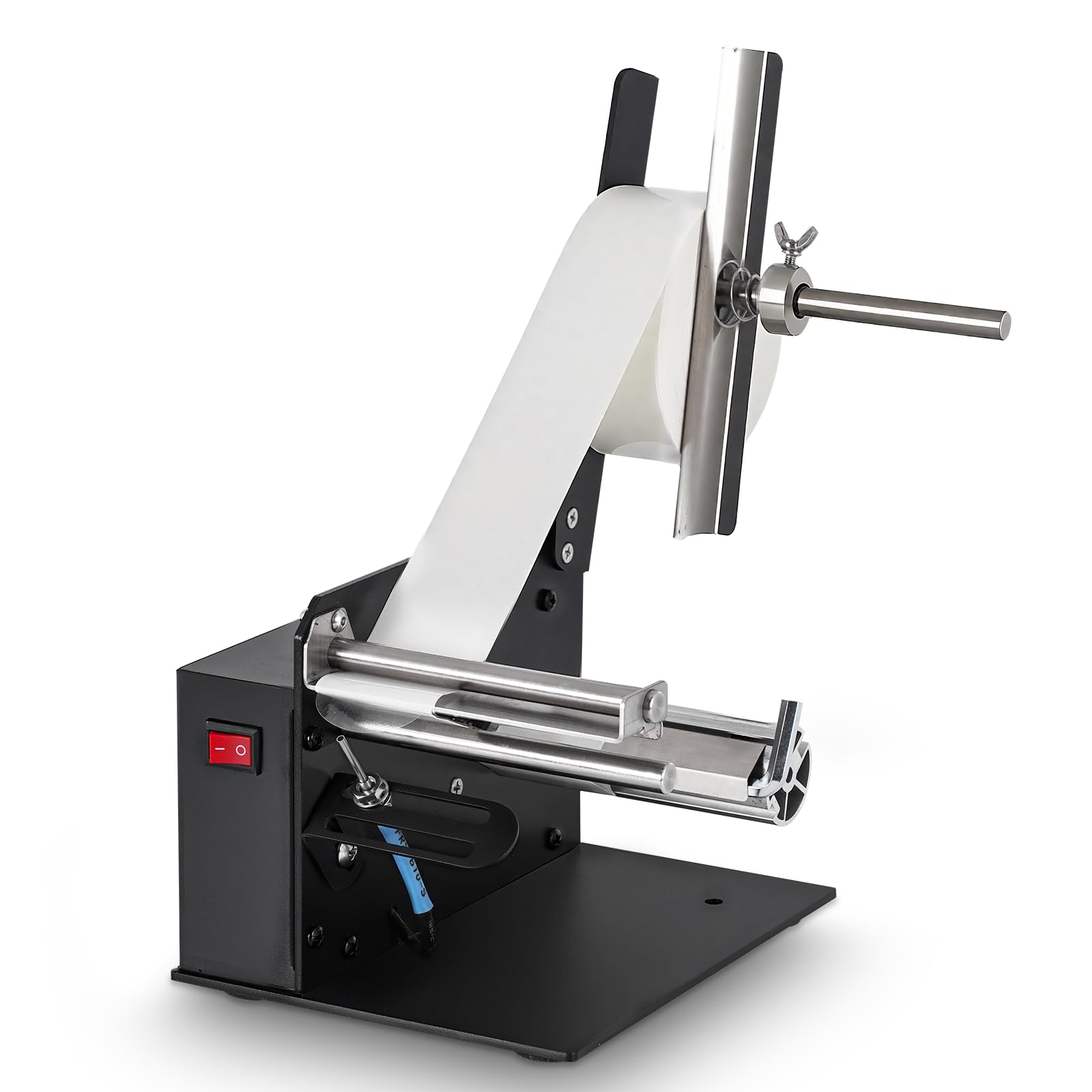 YUCHENGTECH Dispenser Etichette Trasparenti Automatico 6 pollici/s | Dispenser Etichette Adesive Elettrico Larghezza 5-110 mm Lunghezza 3-120 mm per Etichette Non Trasparenti